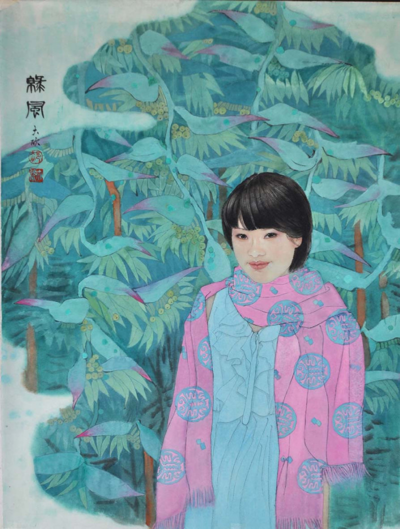 郝大欣工笔重彩人物画（二）