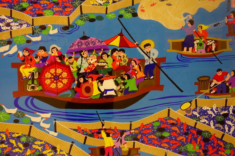 色彩丰富的江苏农民绘画艺术作品（二）
