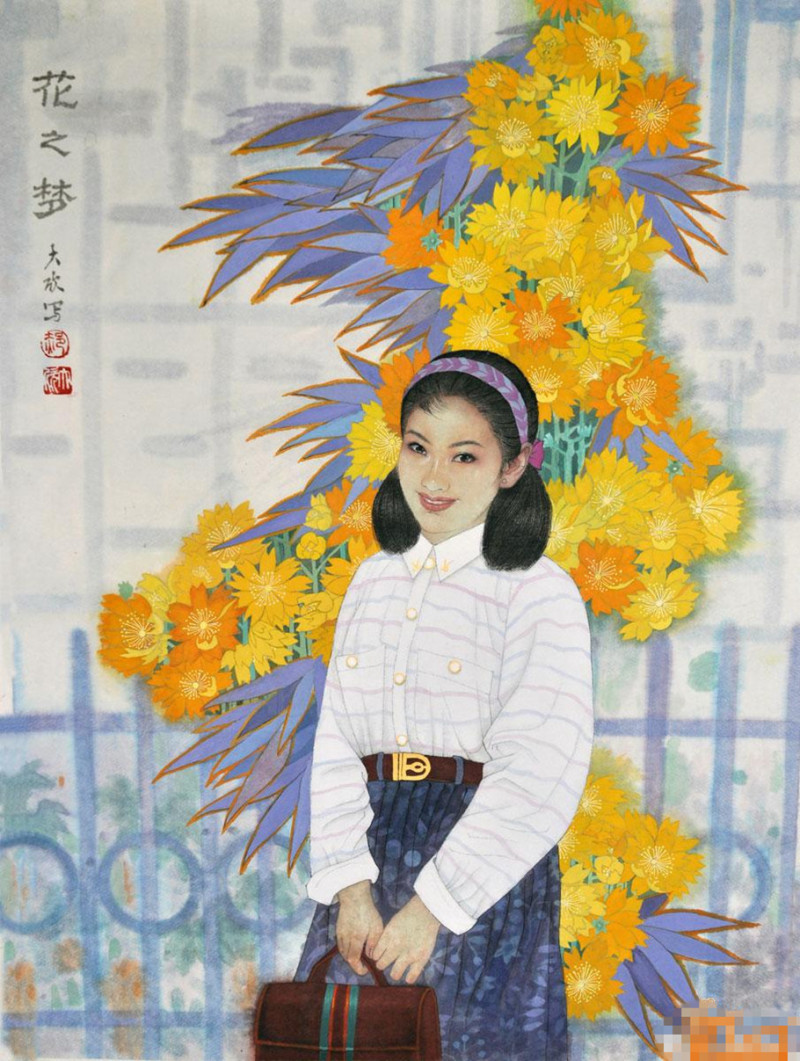 郝大欣工笔重彩人物画（二）