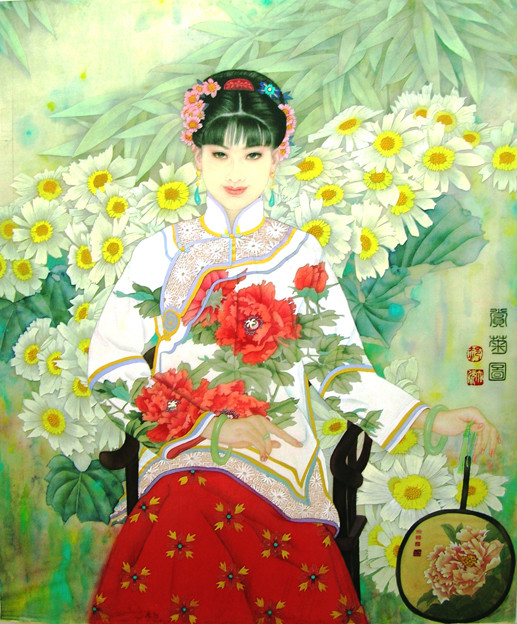 郝大欣工笔重彩人物画（二）