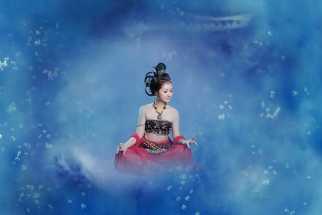 九天仙女下凡尘主题创意摄影艺
