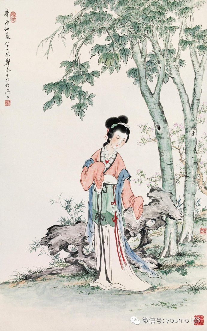 当代画家郑慕康人物绘画艺术作品