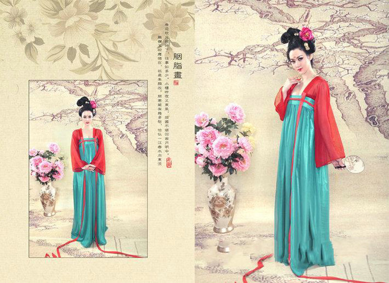 古典风格的胭脂画创意设计作品