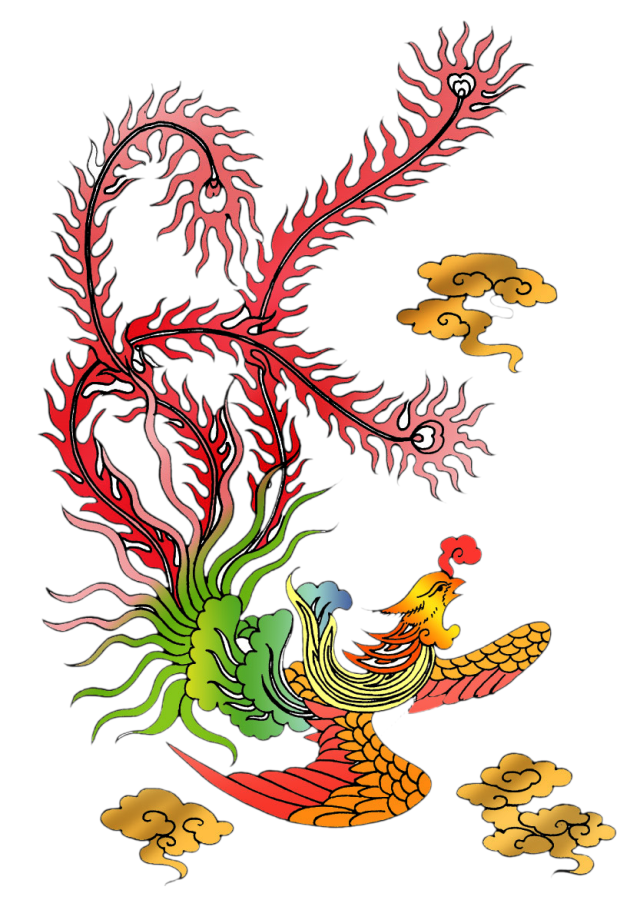 精美的凤凰主题图案