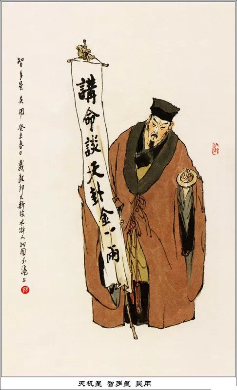 水浒人物写意绘画艺术作品（三）