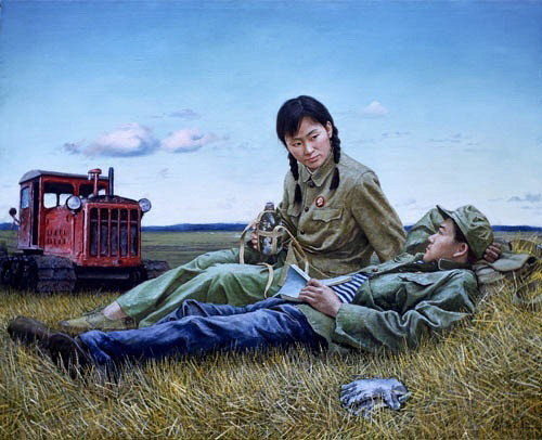 老猫的“文革”油画专题作品（二）