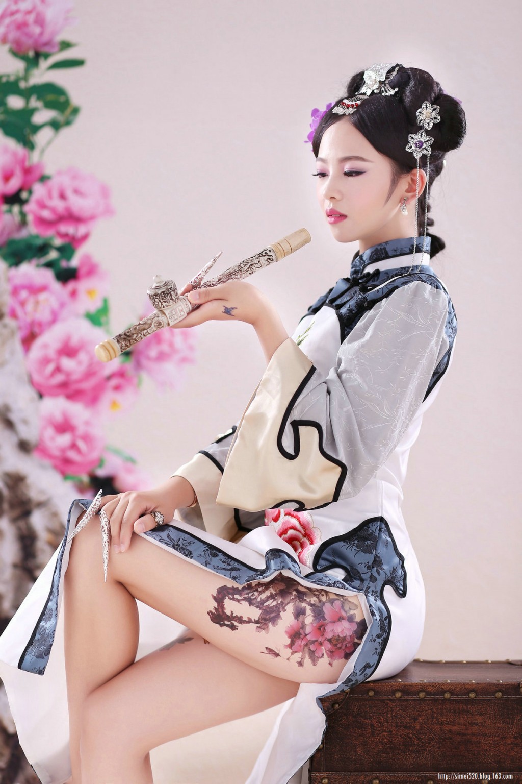 中国风画中美人创意摄影艺术