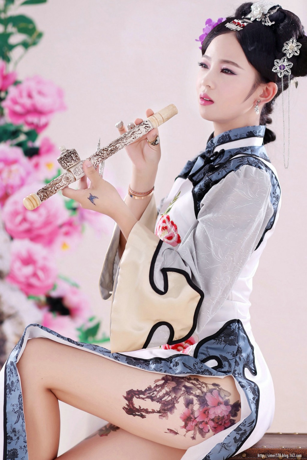 中国风画中美人创意摄影艺术