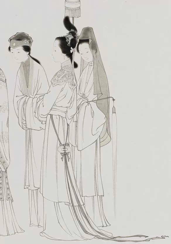 罗寒蕾白描《金陵十二钗》绘画艺术