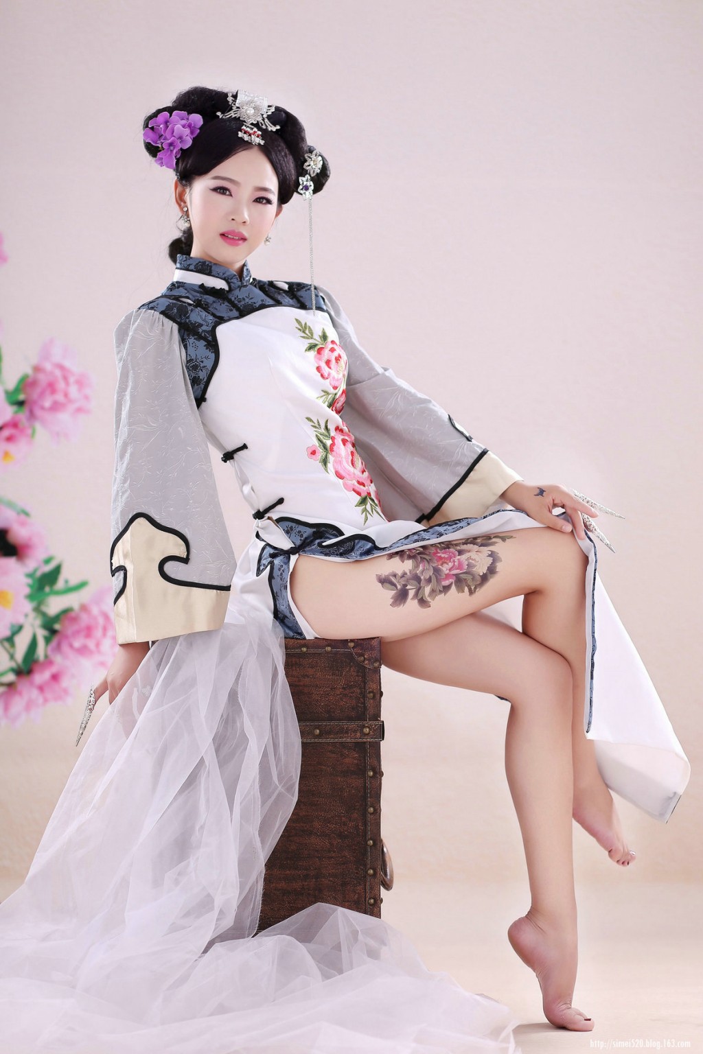 中国风画中美人创意摄影艺术