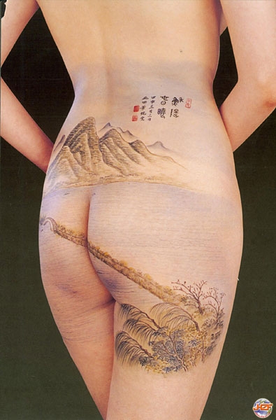 中国绘画与纹身艺术的完美结合（二）