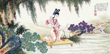 蔡云花鸟人物绘画艺术作品 