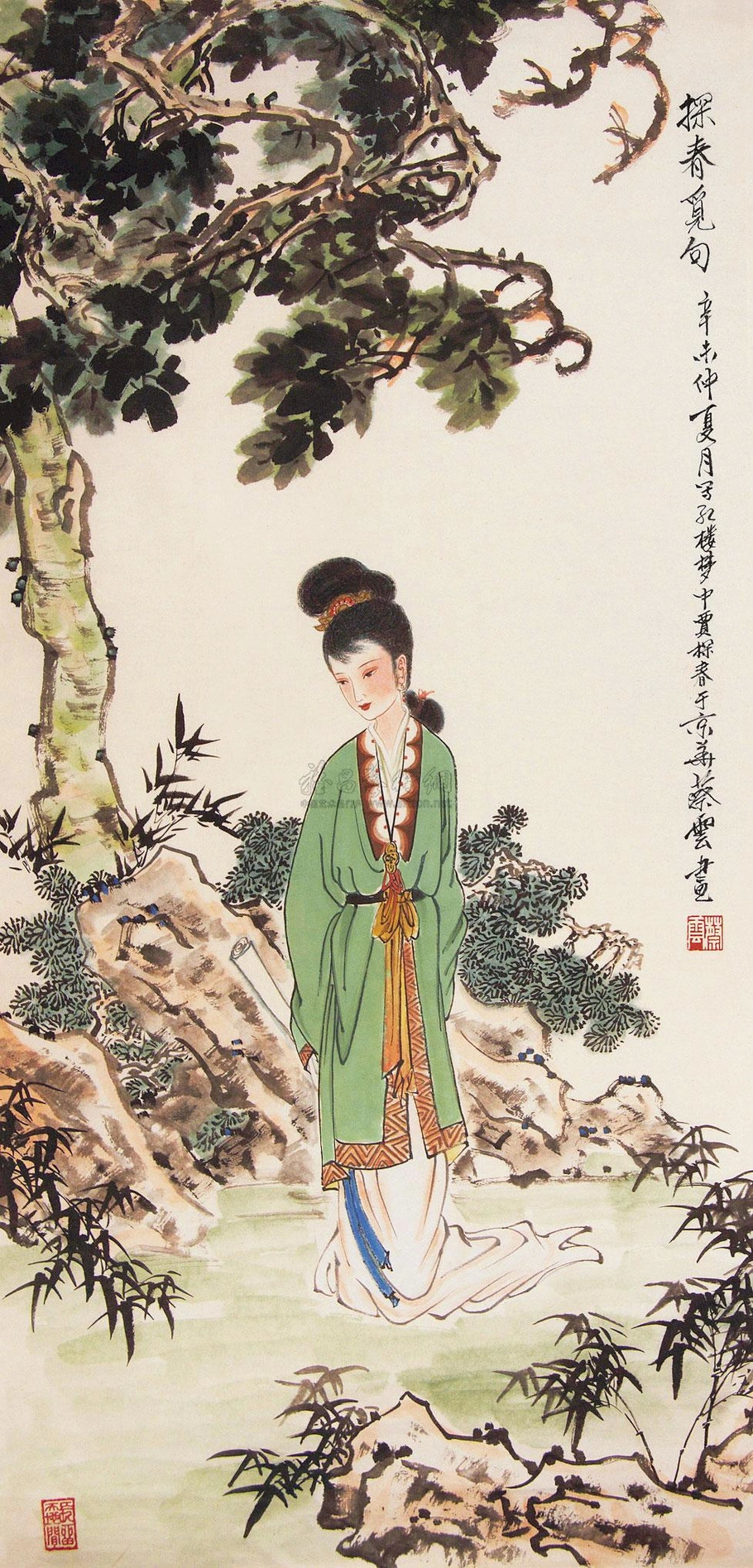 蔡云花鸟人物绘画艺术作品
