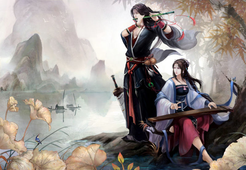 古风插画之君无戏言妾等千年（一）