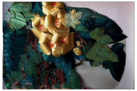 古朴典雅麦秆画艺术作品 