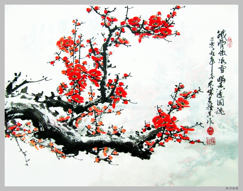 唯美的梅花主题中国绘画艺术（二）