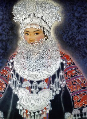 蒋采苹创意重彩画艺术作品 
