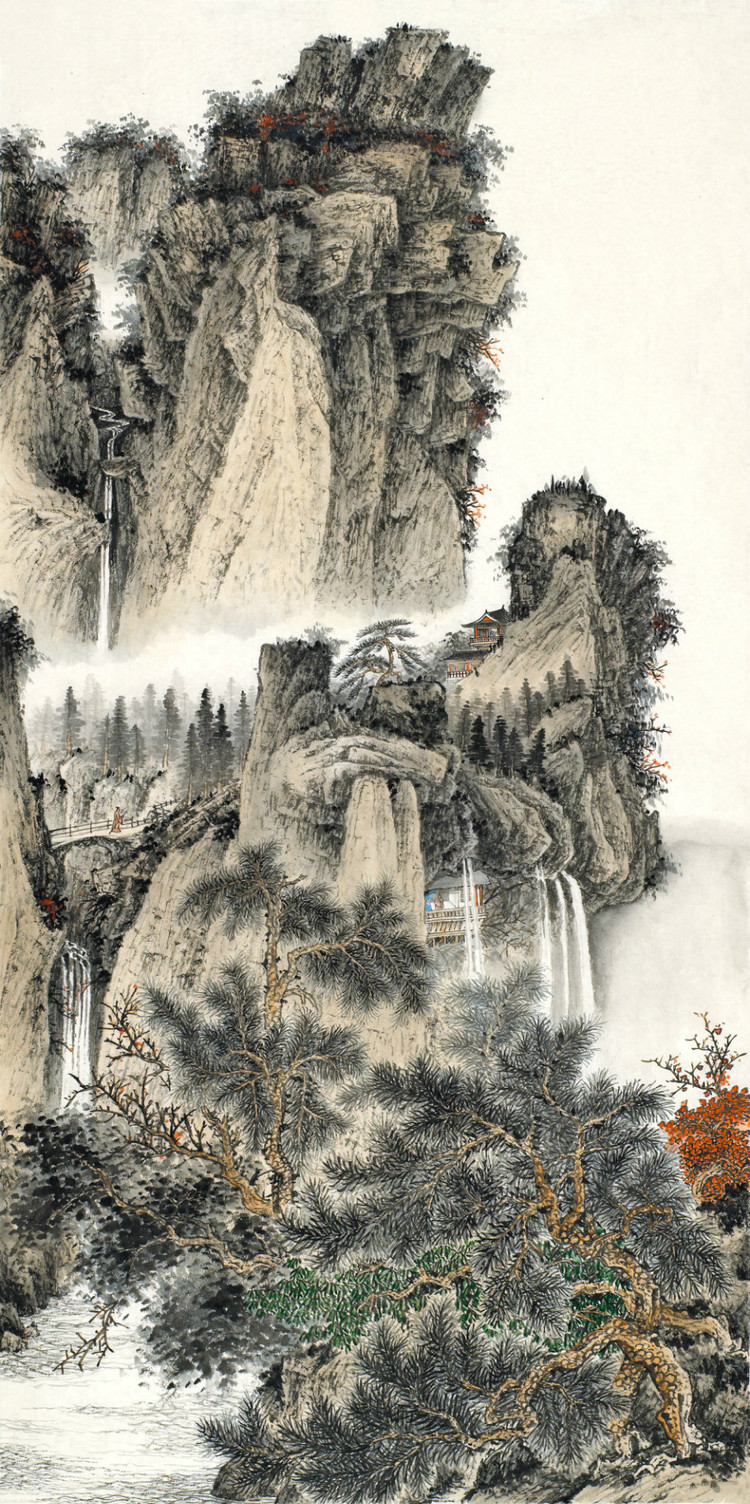 刘广中国山水绘画艺术作品（一）