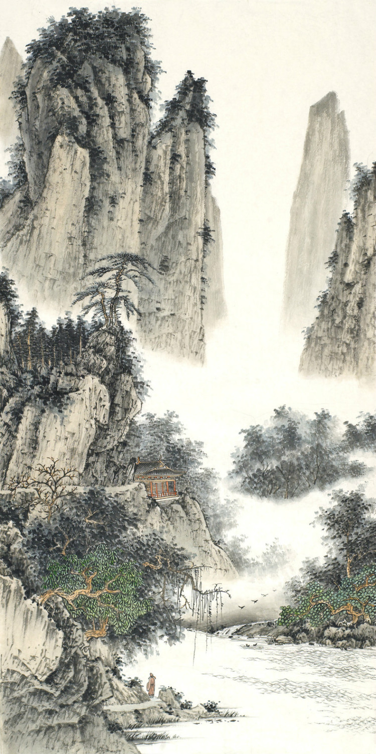 刘广中国山水绘画艺术作品（一）