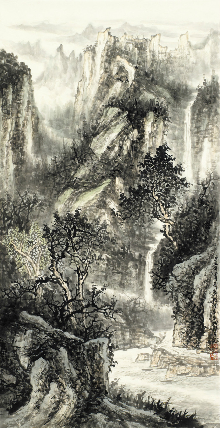 刘广中国山水绘画艺术作品（一）