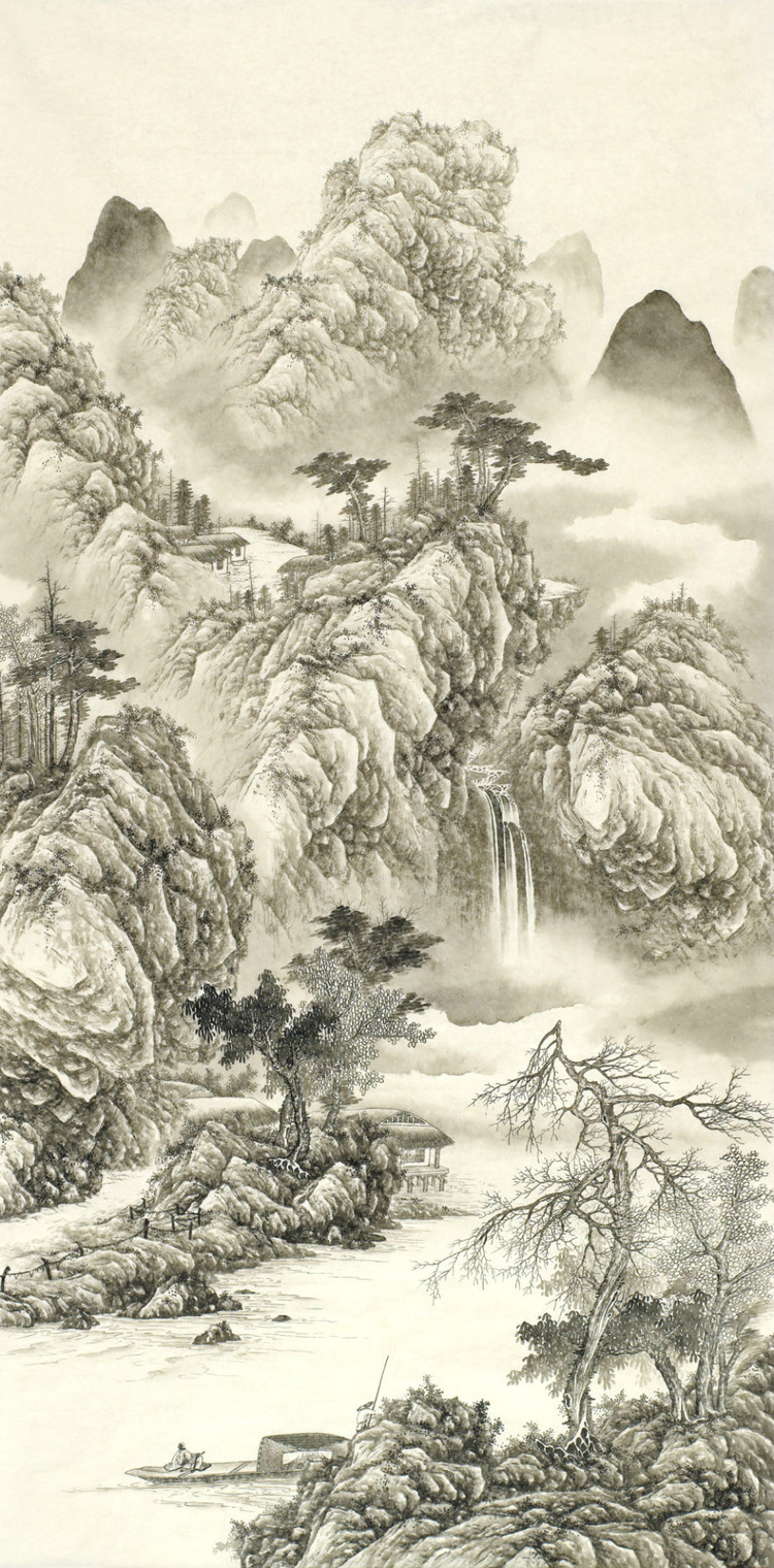 刘广中国山水绘画艺术作品（一）