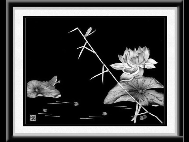 精美的中华芦苇画艺术作品