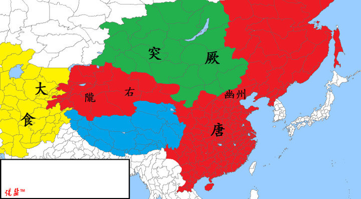 中国历代版图--唐朝