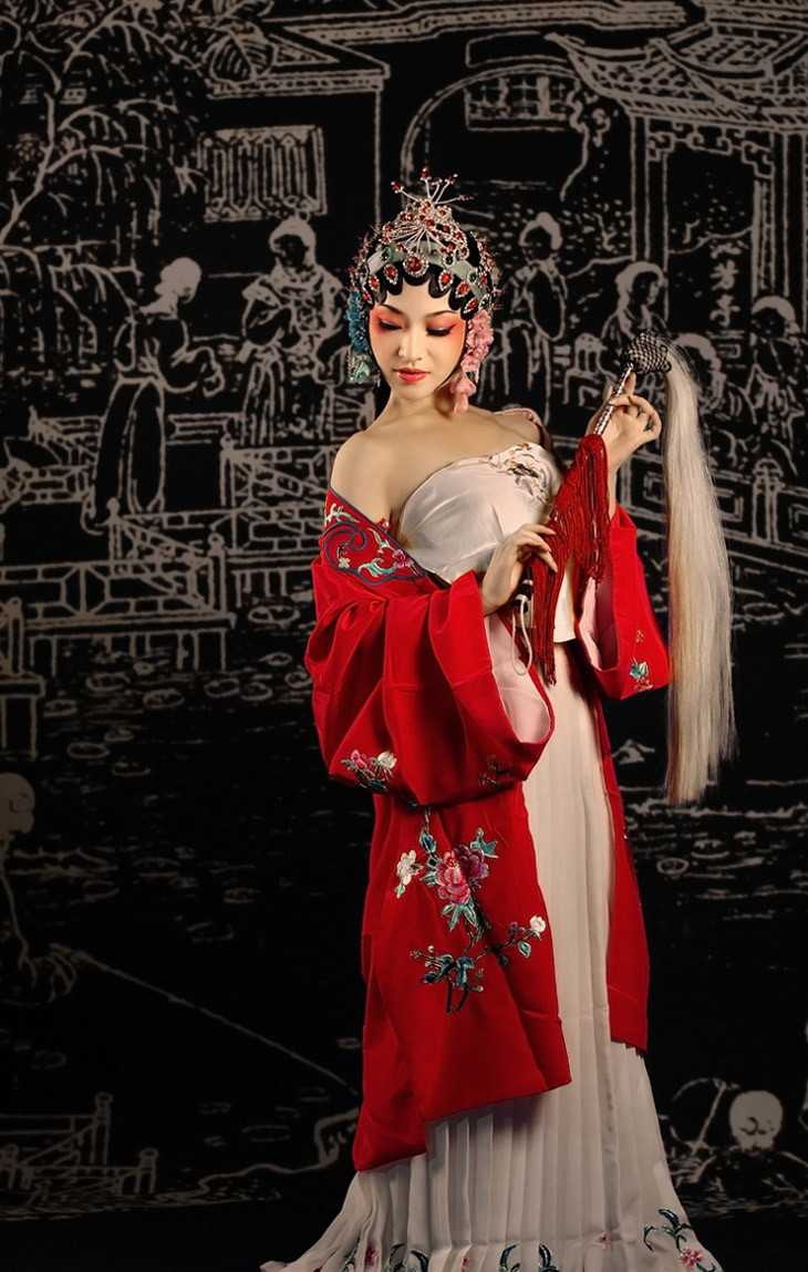 梦西厢牡丹亭主题古风摄影艺术作品