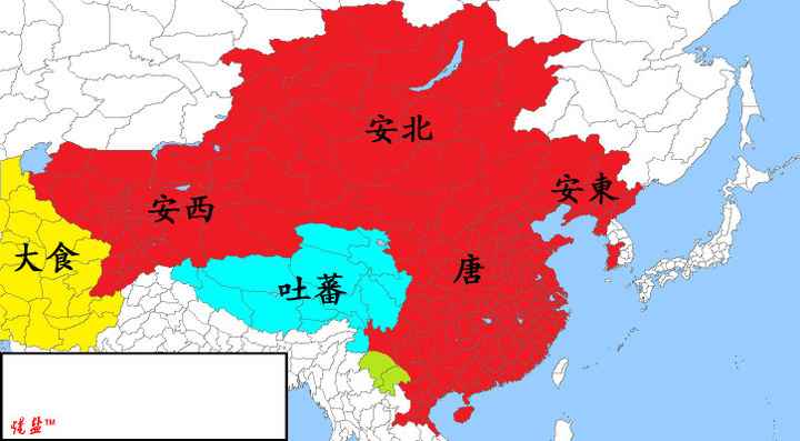中国历代版图--南北朝至唐朝