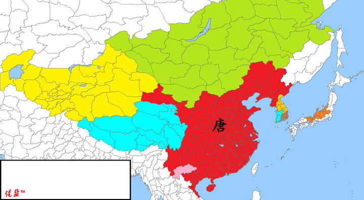 中国历代版图--南北朝至唐朝
