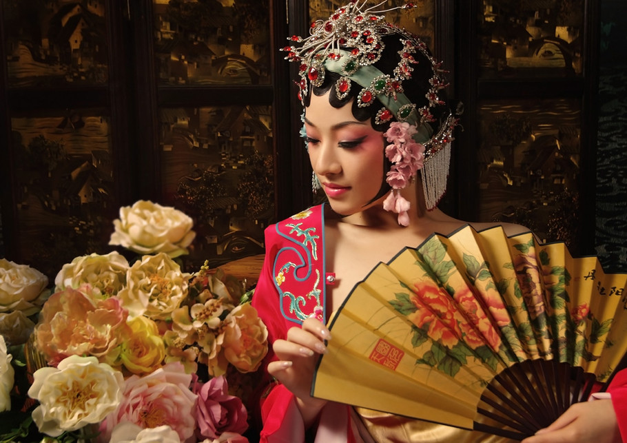 梦西厢牡丹亭主题古风摄影艺术作品